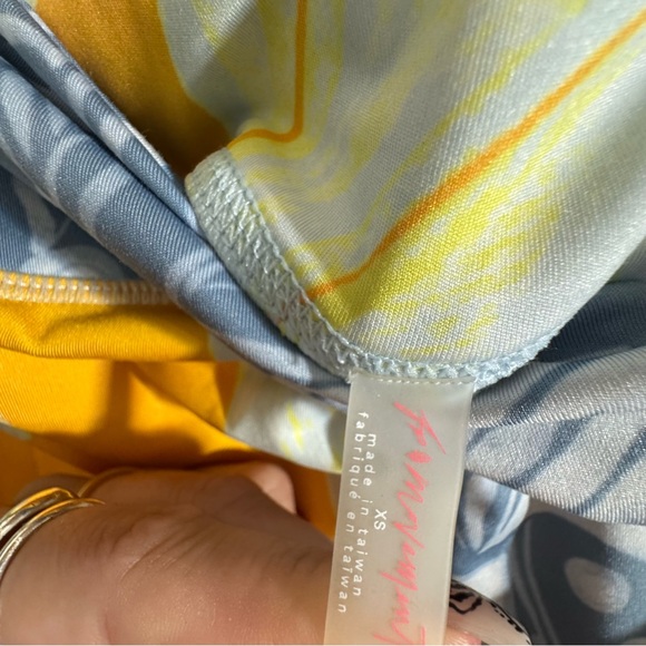 FP Movement by Free People Yellow and Blue Leggings - Picture 4 of 6